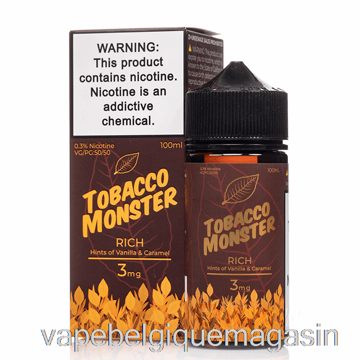 Vape Juice Riche - Tabac Monstre - 100ml 0mg